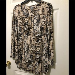 Long sleeve JM Collection Top 3x